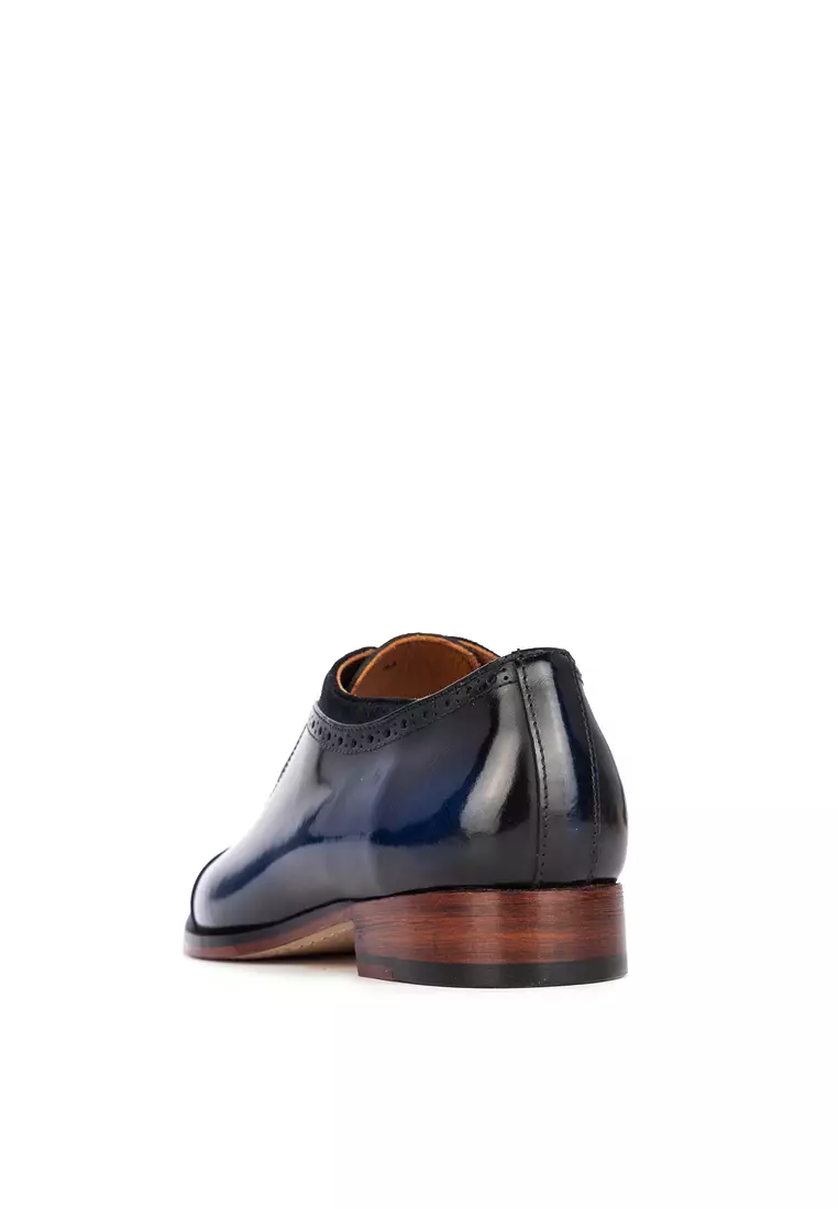 Bowman Blue Brush-off Captoe Oxford