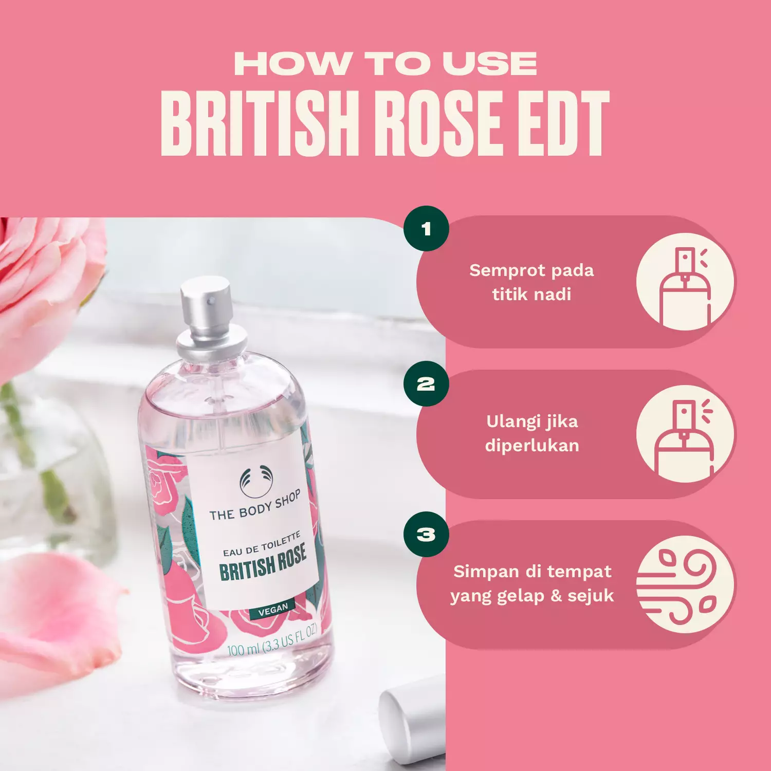 British Rose Eau De Toilette 100Ml