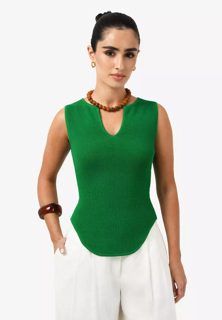 Noemi Split Neck Tank