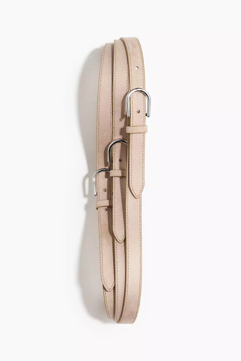 Three-strap waist belt