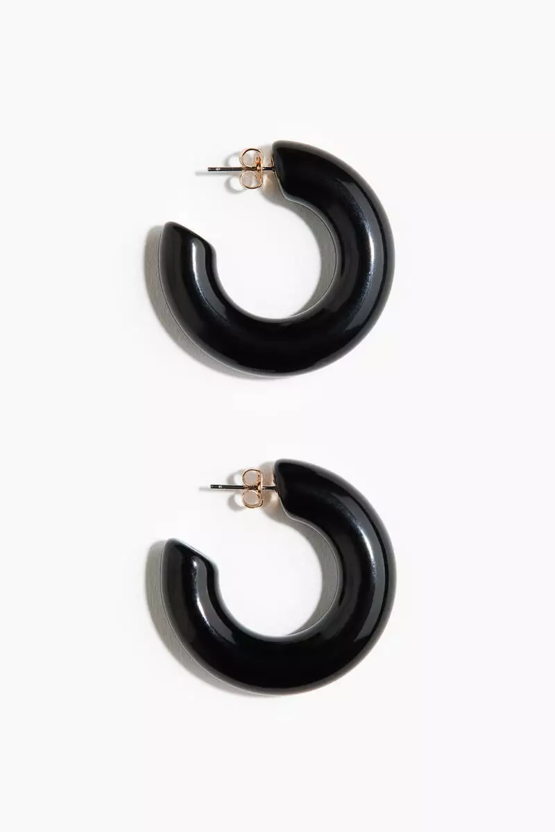 Chunky hoop earrings