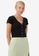 Cotton On black Liza Button Through Short Sleeve Top 533E0AAD6168C5GS_1