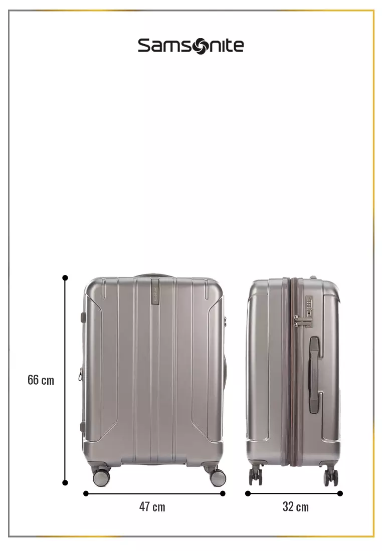 Samsonite Koper Hardcase Niar Medium 24 inch New Lock - Matt Silver