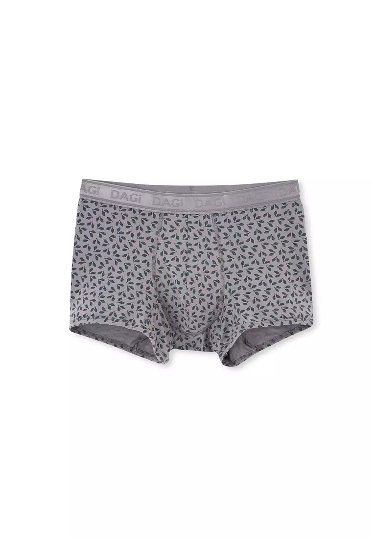 DAGİ 3-Pack Grey-Black Basic Boxer, Leaf Print, Underwear for Men 2025 ...