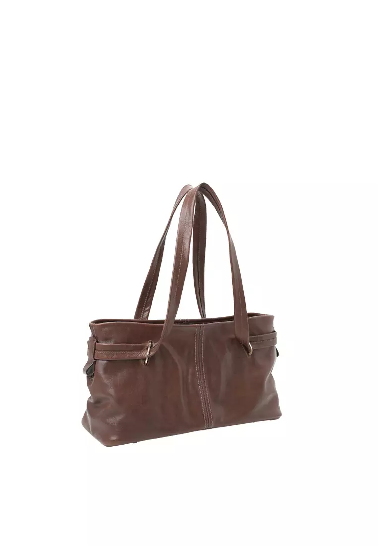 Empiricism Baguette 單肩袋 - 可可棕