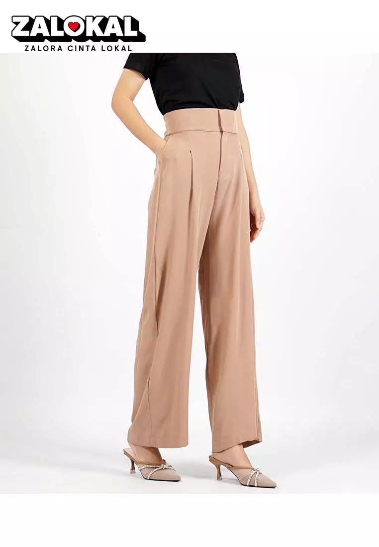 Jual Okechuku Okechuku JENNIE Celana Kulot Wanita Celana Panjang Wanita  Highwaist Cullote Pants - Coksu Original 2023 | ZALORA Indonesia ®