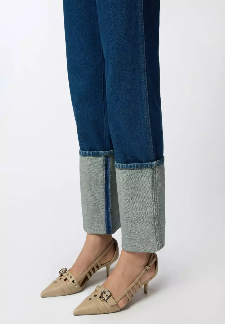 Buy Pinko Shaka straight denim trouser - Patrick McDowell Capsule