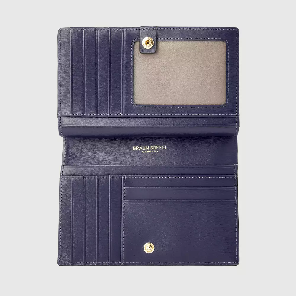 VILLE 2 FOLD 3/4 WALLET WITH EXTERNAL COIN COMPARTMENT