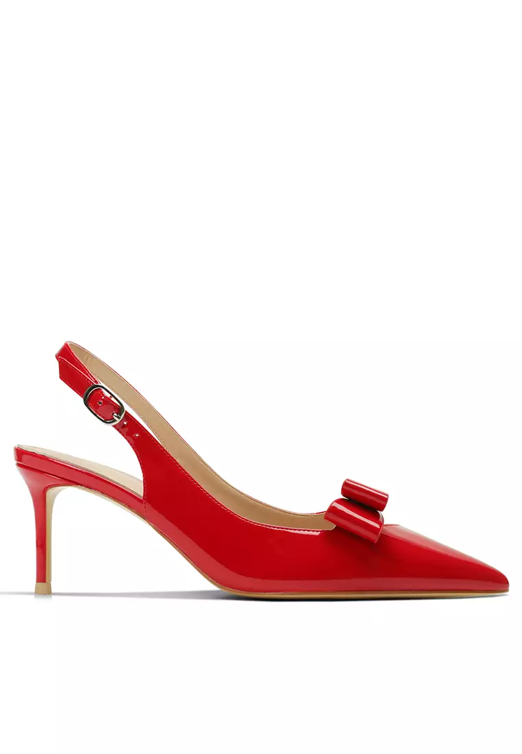 Buy Twenty Eight Shoes 6CM Bow Knot Pointed Slingback Mid Heels