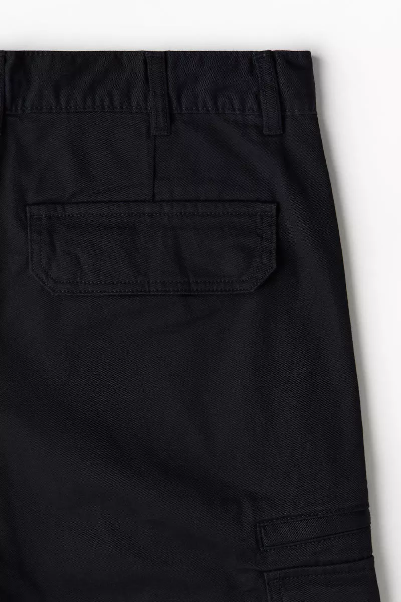 Regular Fit twill cargo trousers