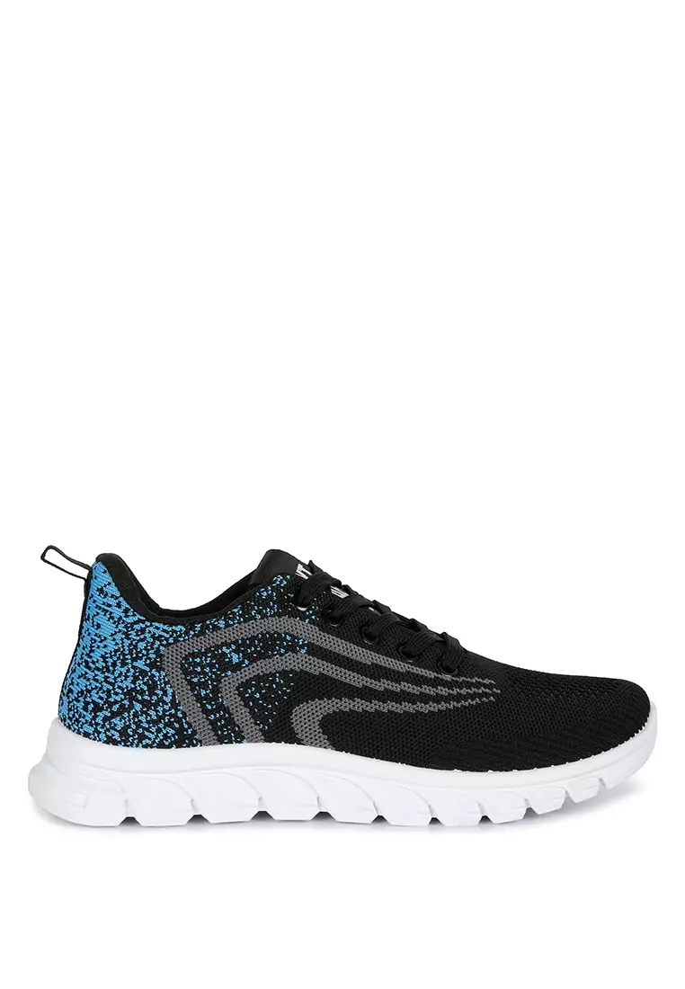 Discount on London Rag  shoes - SKU: Blue Lace Up Knit Sneakers