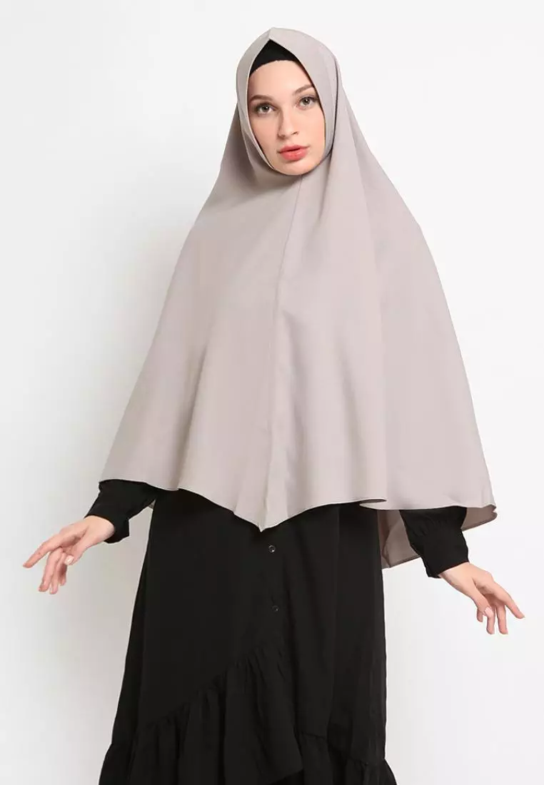 Hilya Khimar Instan Hijab Syari - Silver