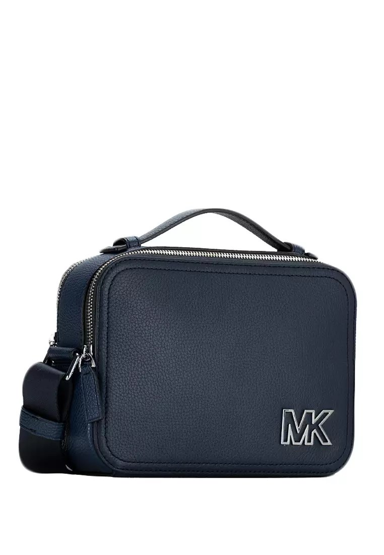 Michael Kors Cooper Hudson Phone Wallet Crossbody Bag Navy NEW