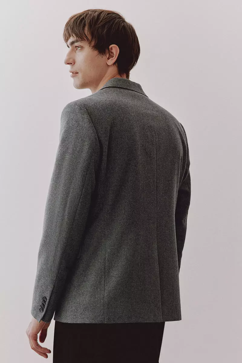 Regular Fit Wool-blend jacket