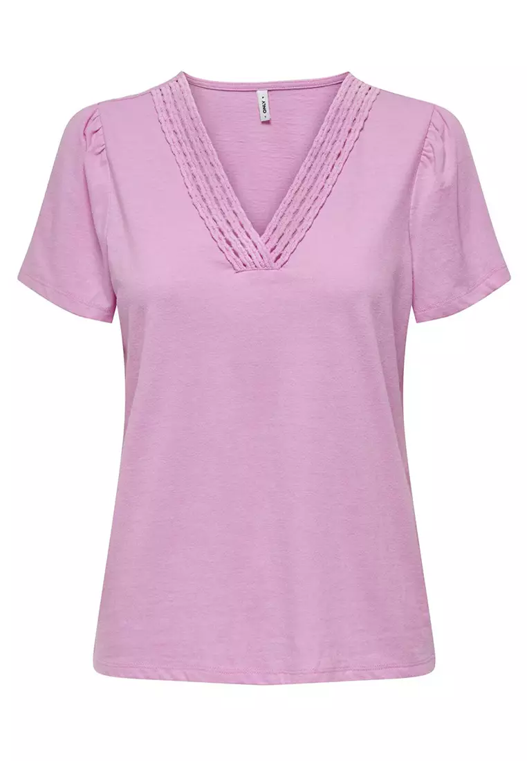 Benita Short Sleeves V-Neck Top