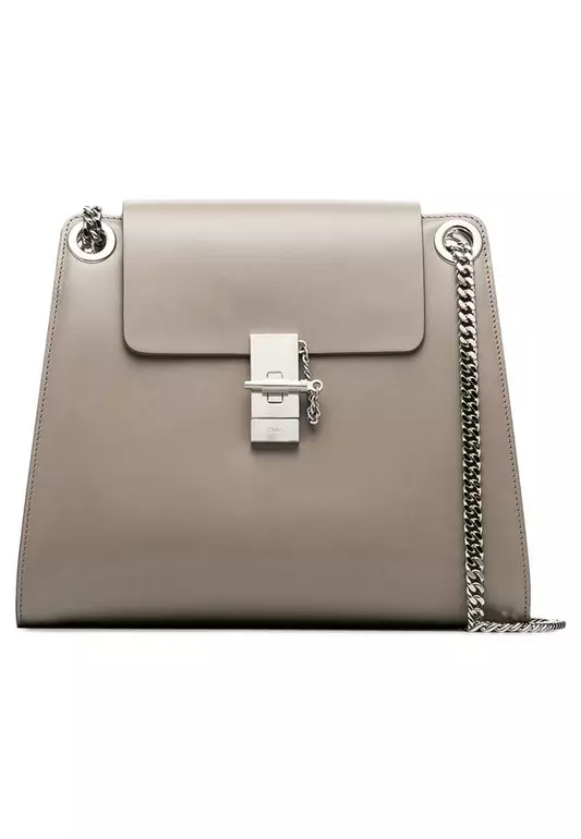 Medium Annie Shoulder Bag in Motty Grey