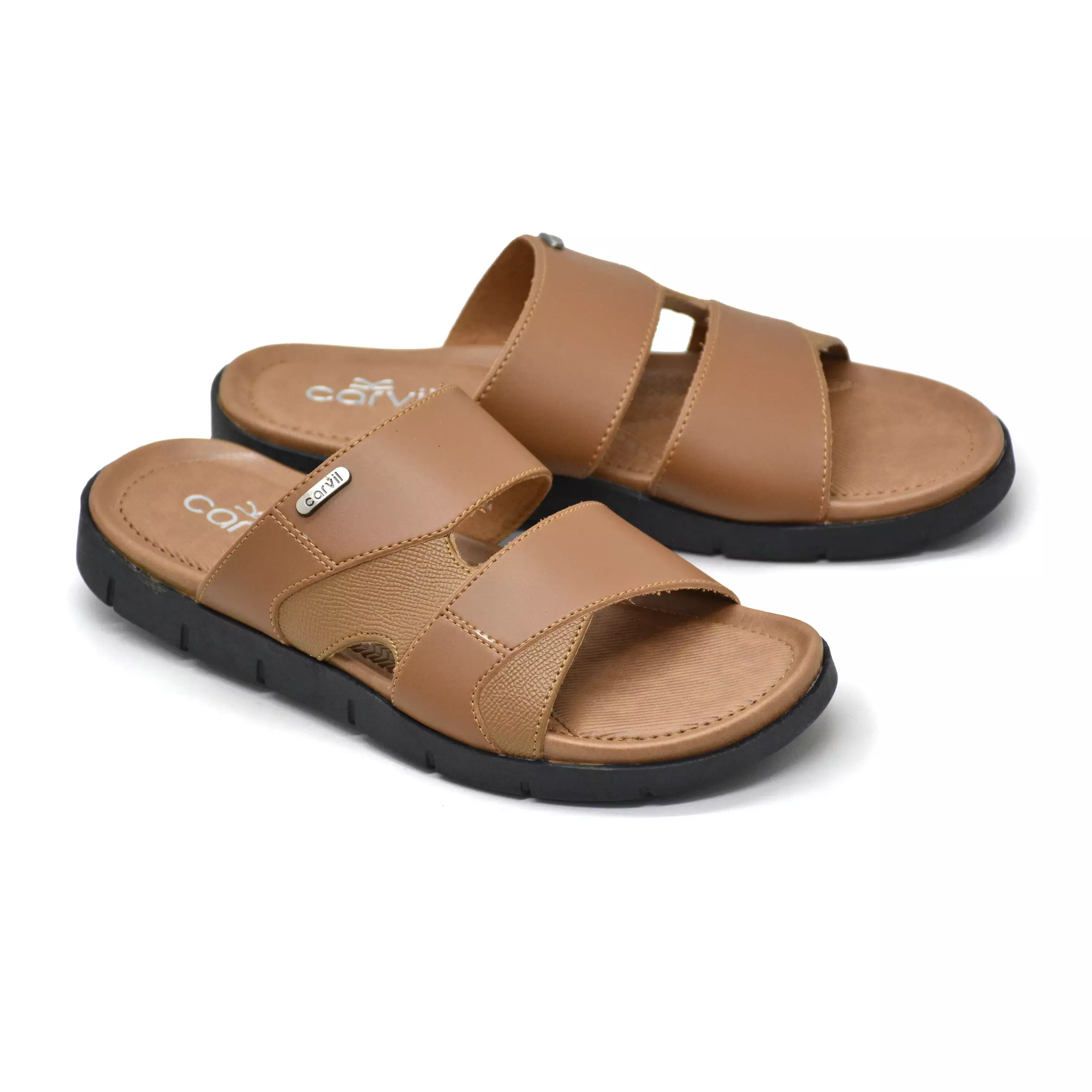 Carvil Sandal Pria Firenze-03 M Tan