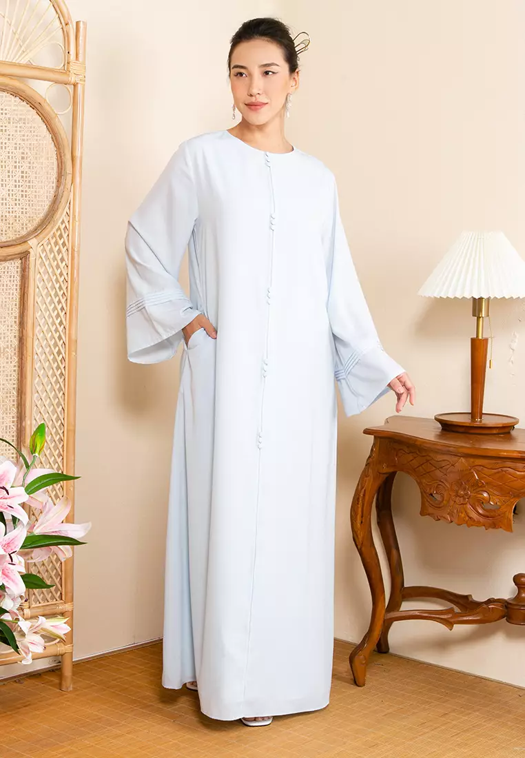 Buy ZALIA BASICS Front Buttoned Abaya Dress Online | ZALORA Malaysia