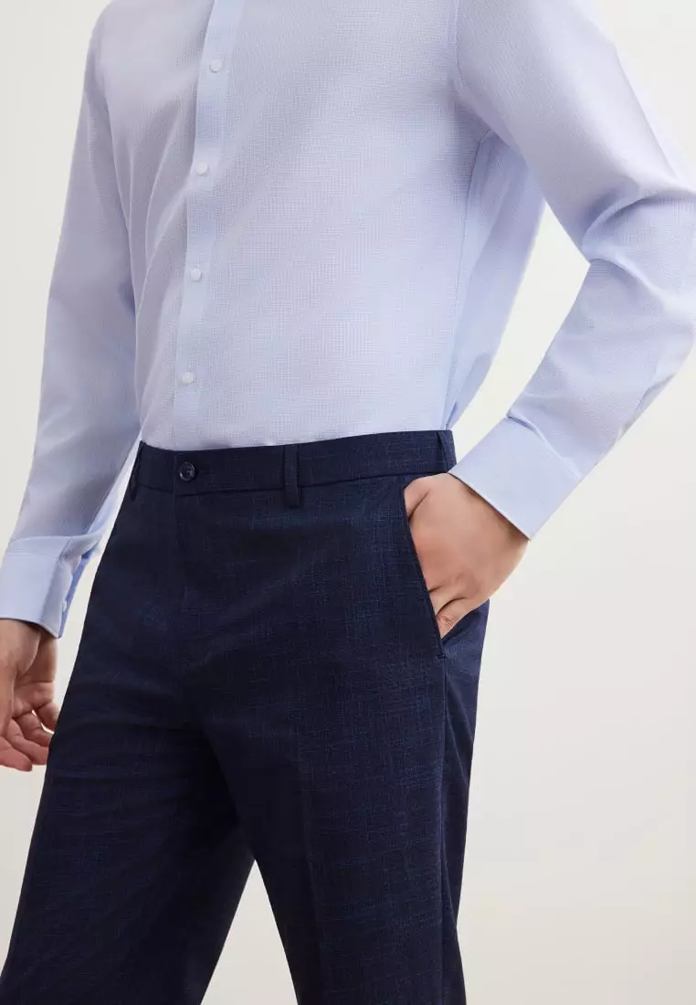 G2000 Anti-Bacterial Regular Fit Texture Suit Pants