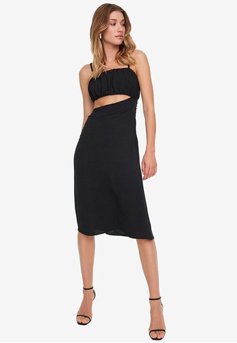Trendyol black Cut Out Bandeau Dress B49E1AA83D3C08GS_1