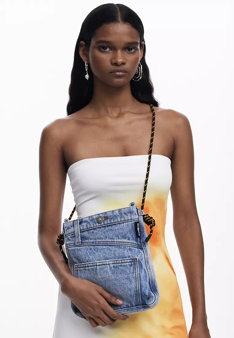 Medium denim tote bag