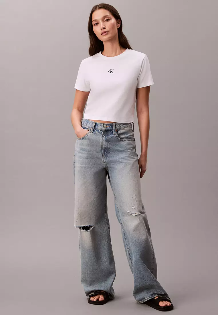 Logo Cropped Tee - Calvin Klein Jeans