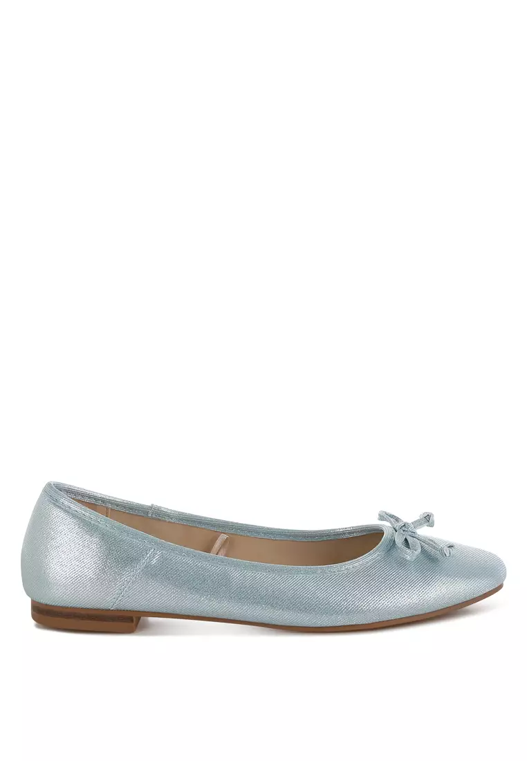 Discount on Rag & CO.  shoes - SKU: Metallic Ballet Flats in Baby Blue