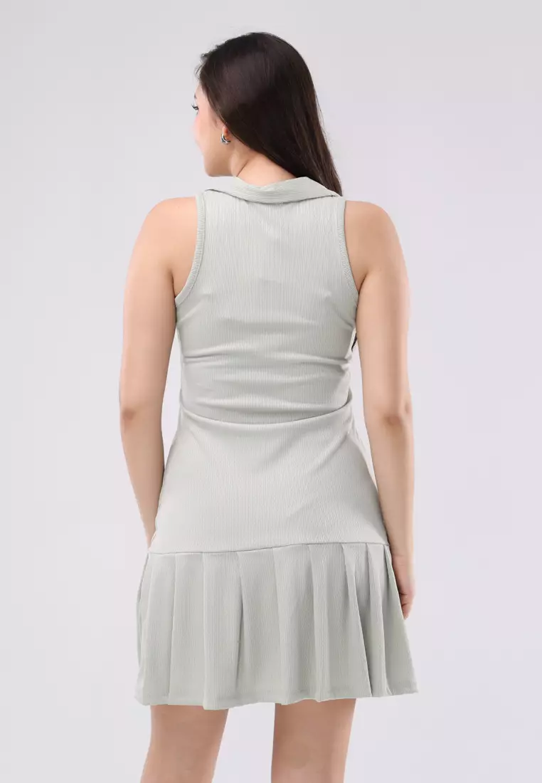 Textured Sleeveless Dress