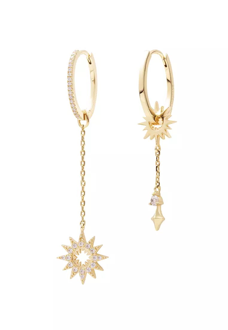 Buy Wanderlust + Co Sunlit Drop Gold Earrings 2024 Online | ZALORA ...