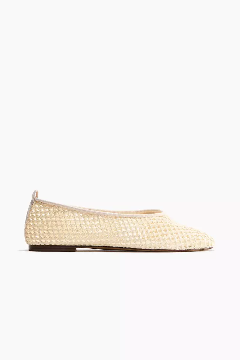 Braided ballet flats