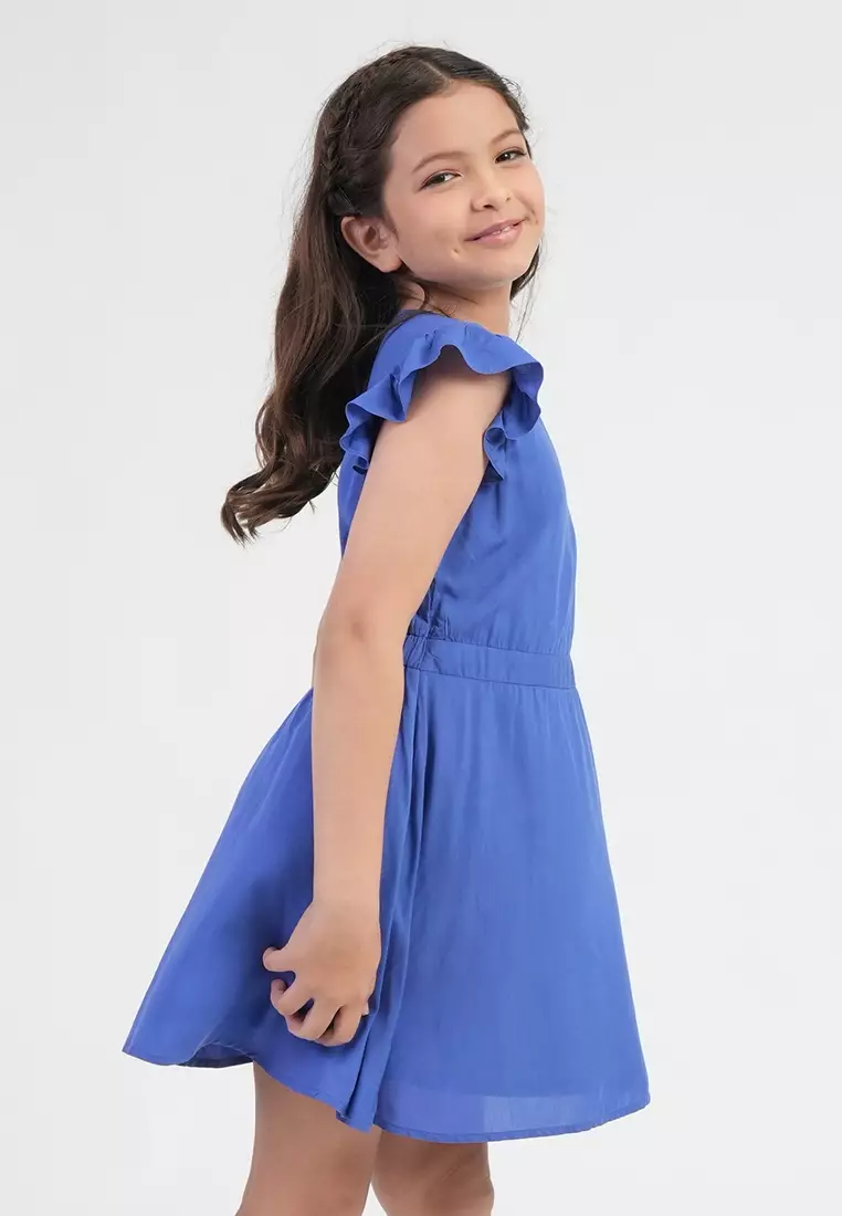 Treehouse Girls Bella Ruffle-Sleeve Girl's Dress