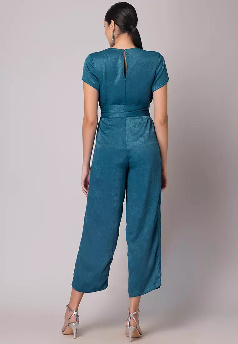 Buy FabAlley Green Kimono Sleeve Satin Jumpsuit 2024 Online ZALORA Philippines