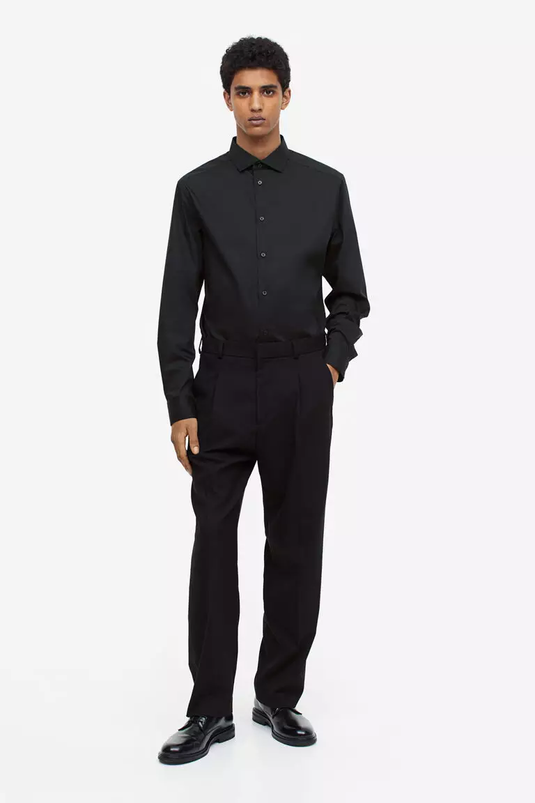 Jual H&M Slim Fit Stretch shirt Original 2024 ZALORA Indonesia