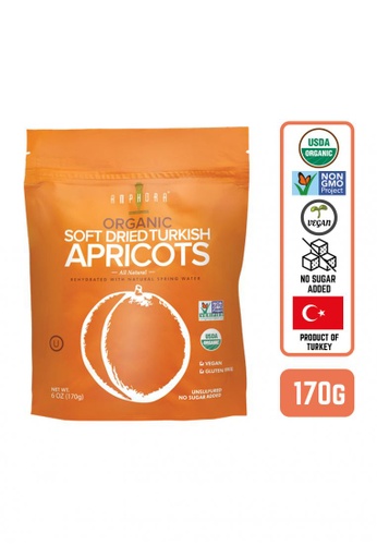Foodsterr Amphora Organic Soft Dried Apricots 170g D326EES4764A8FGS_1