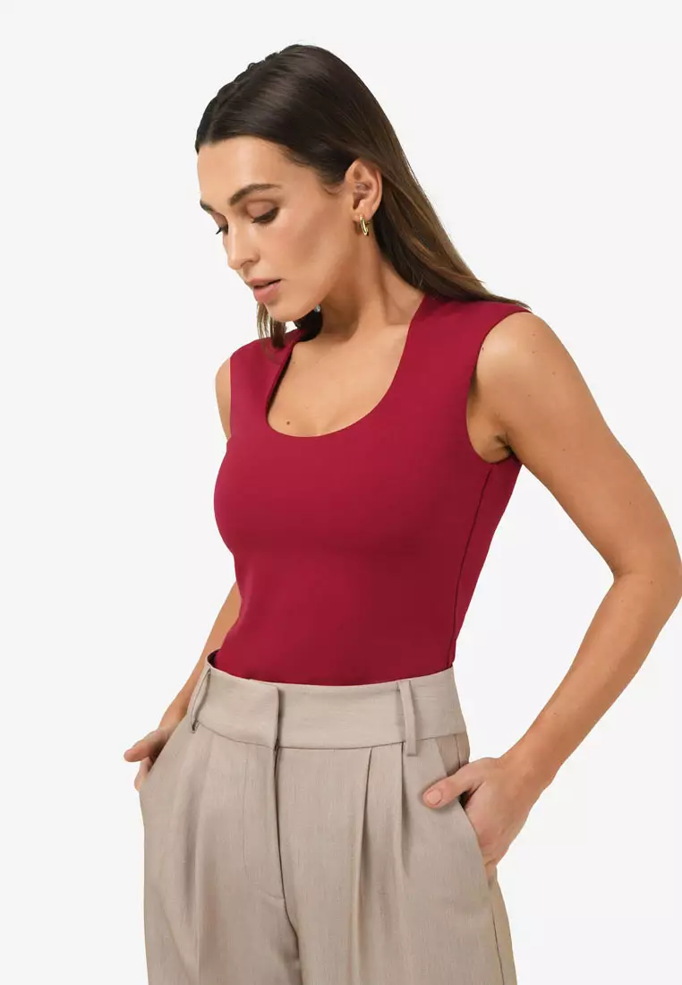 Soho Rounded Square Neck Top