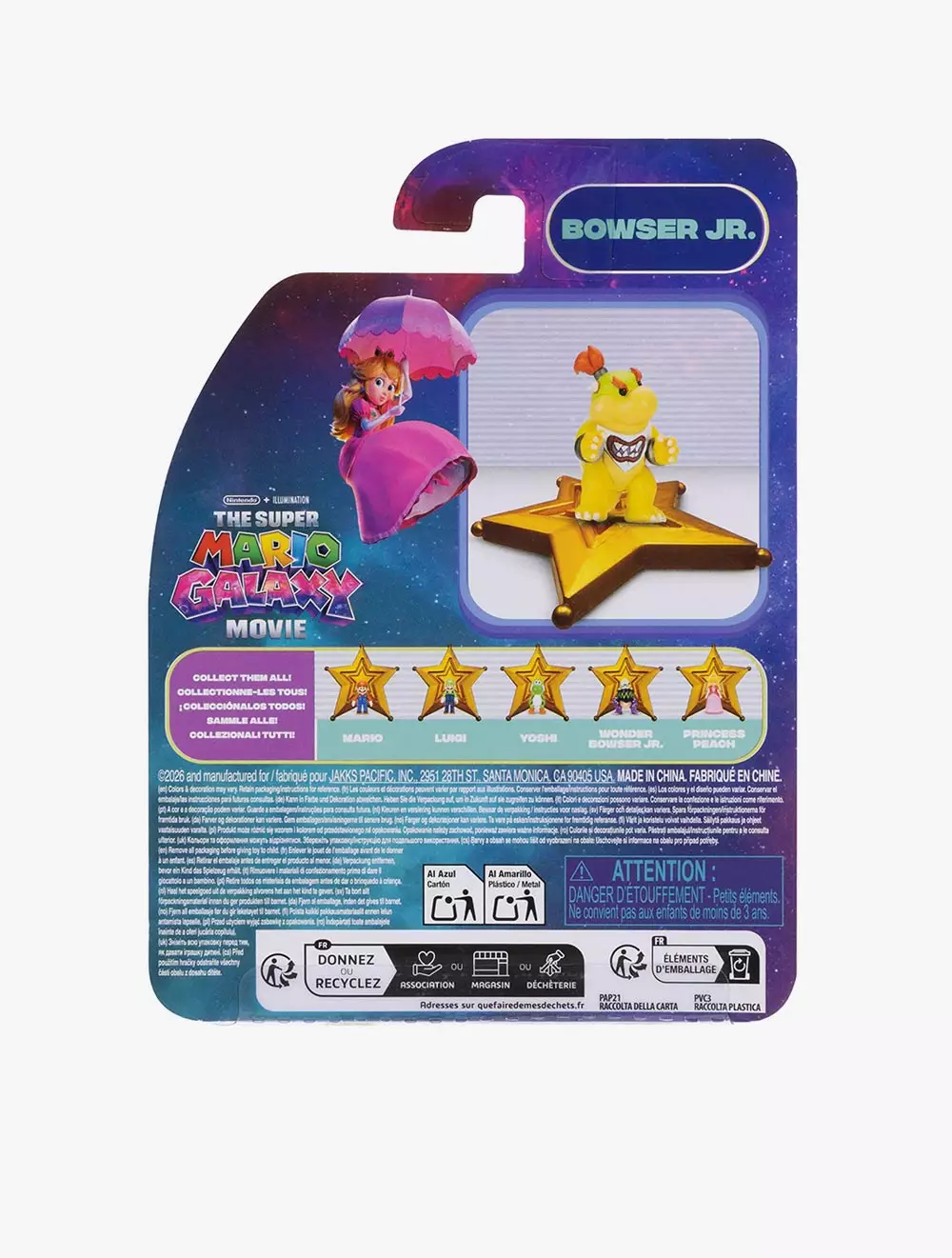 The Super Mario Galaxy Movie – 1.5”  Figure with Star Accessory – Bowser Jr. - SM82782549