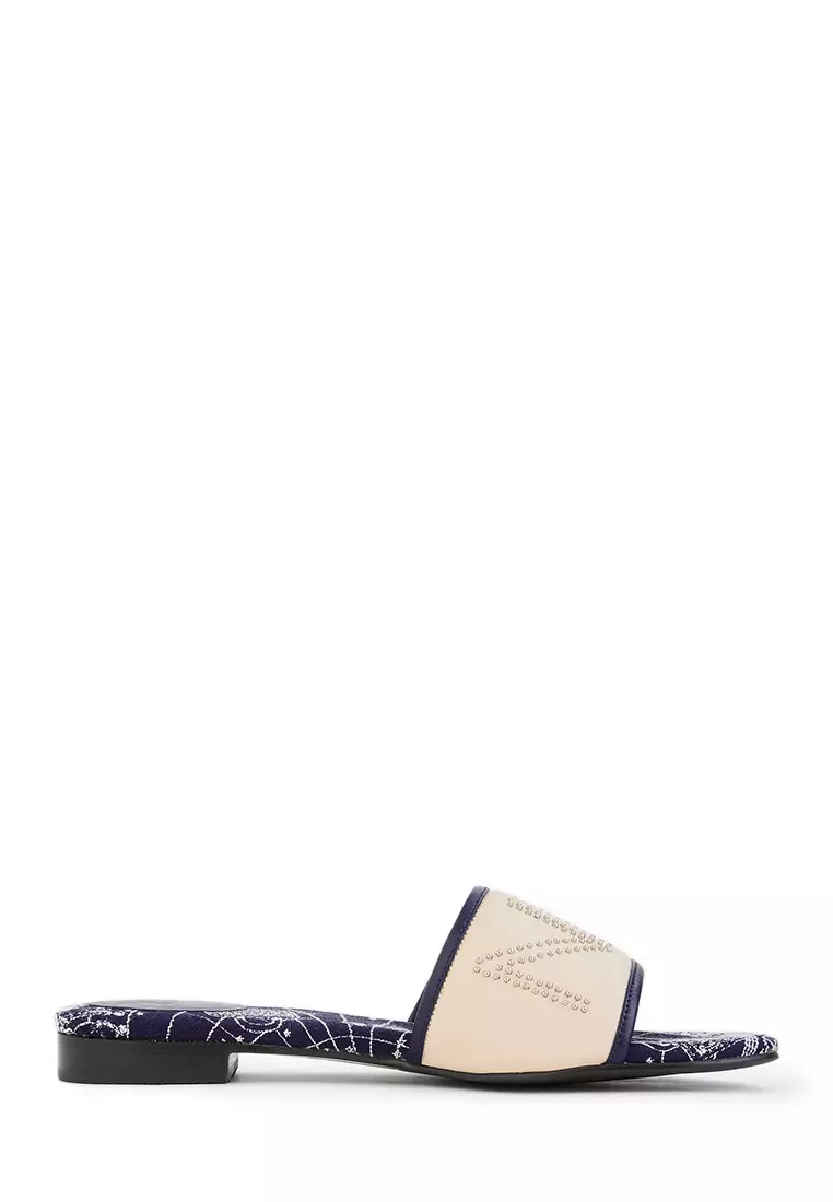 Discount on BONIA  shoes - SKU: Beige Monde Slide Sandals