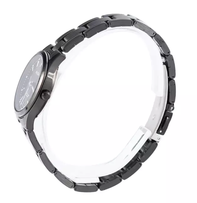 Jam Tangan Wanita Alba Prestige ARX023 ARX023X1 Strap Stainless Steel Black Color Black Dial Original Garansi Resmi