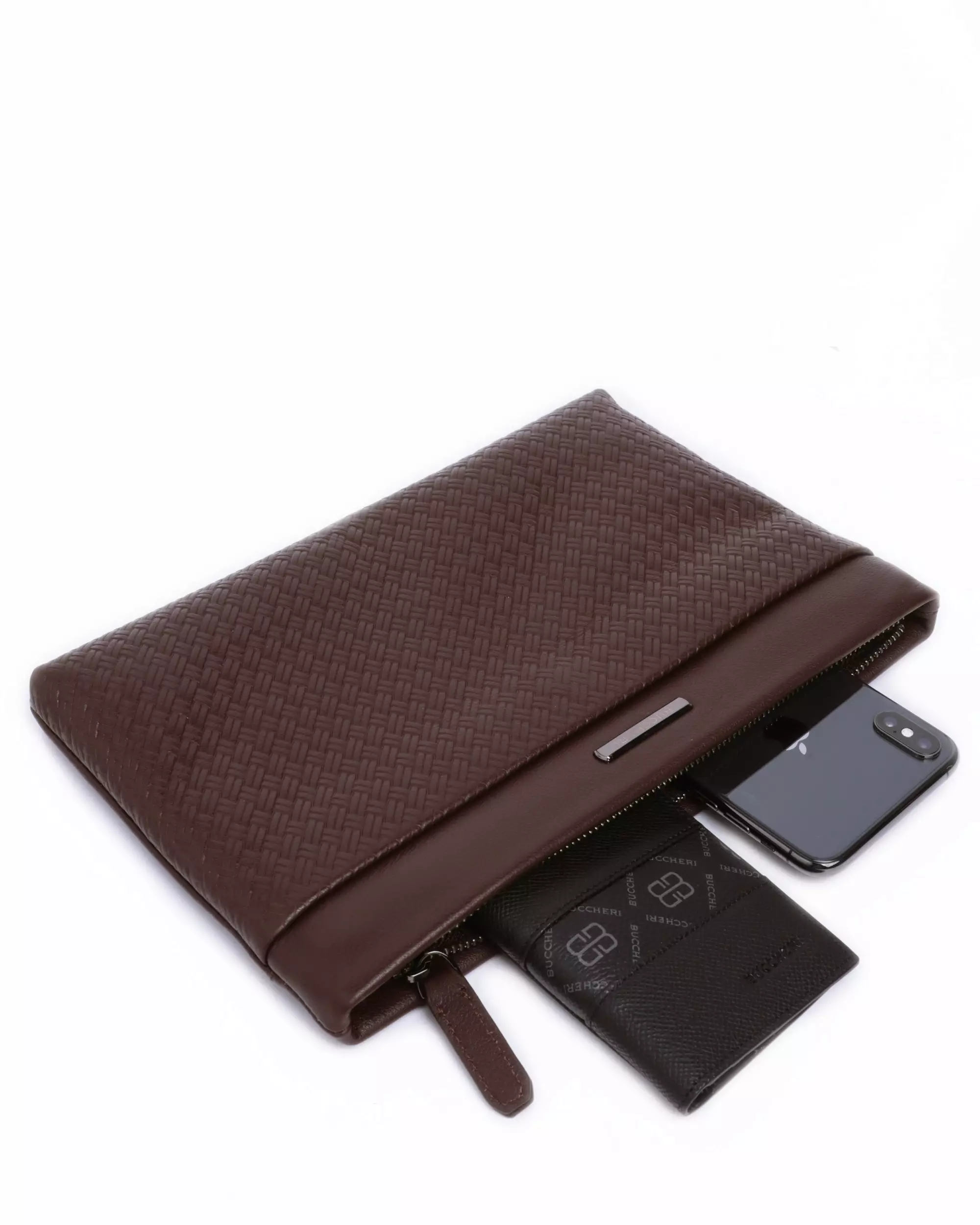 Buccheri Simon Clutch Man Brown