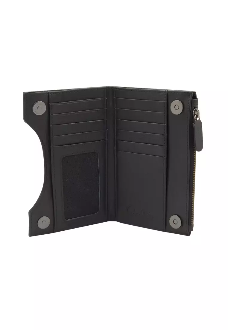 Wallet For Women -Women Wallet Slim Black Oxhide J0015