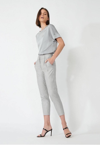 FORCAST grey FORCAST Sylvie Tapered Pants 23535AAD101B77GS_1