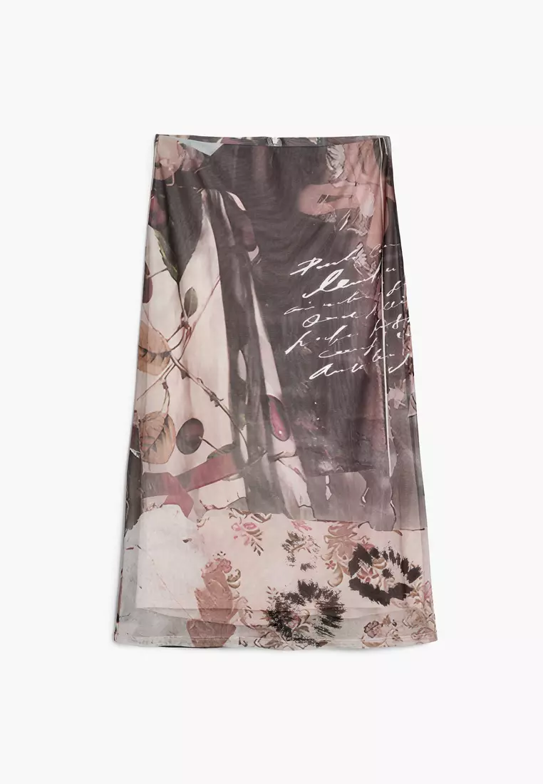 Collage tulle skirt