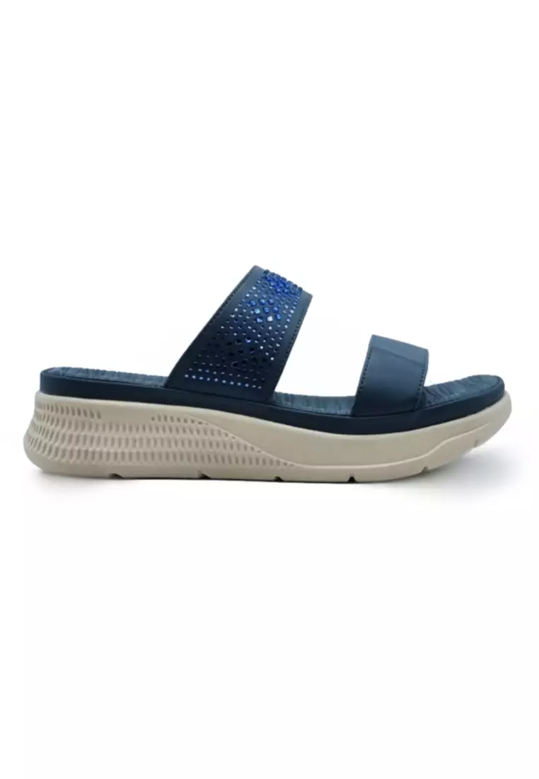 Discount on POLO HILL  shoes - SKU: POLO HILL Ladies Rhinestone Double Band Sandals