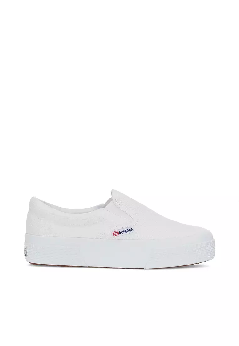 Discount on Superga  shoes - SKU: 2740 Platform Slip On White Sneakers