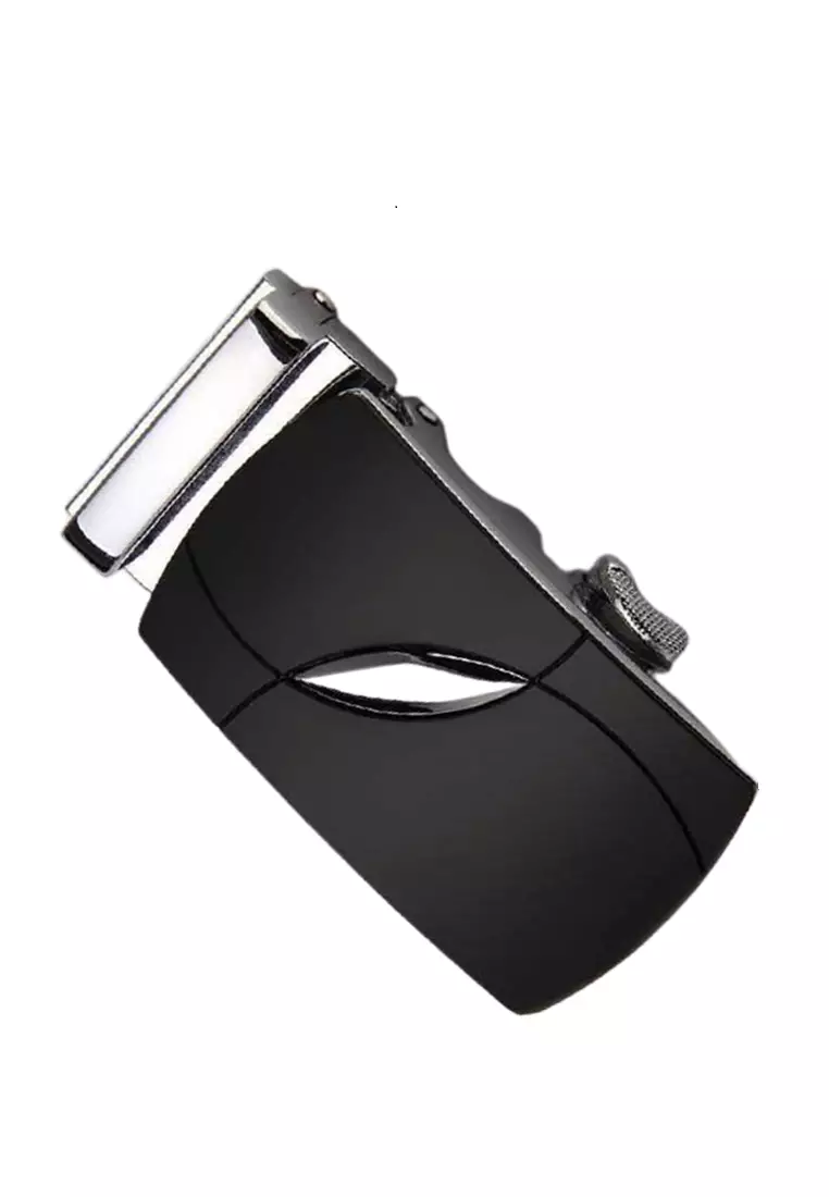 Ciptist Kepala Gesper Ikat Pinggang Metal Model 2 Lock Mechanism Material Metal ORIGINAL - Black