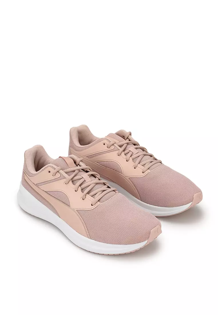 Puma pink top and gold shoes