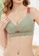 ZITIQUE green Women's Floral Pattern Breathable Lifting Bra - Green 8C907US37B4065GS_3