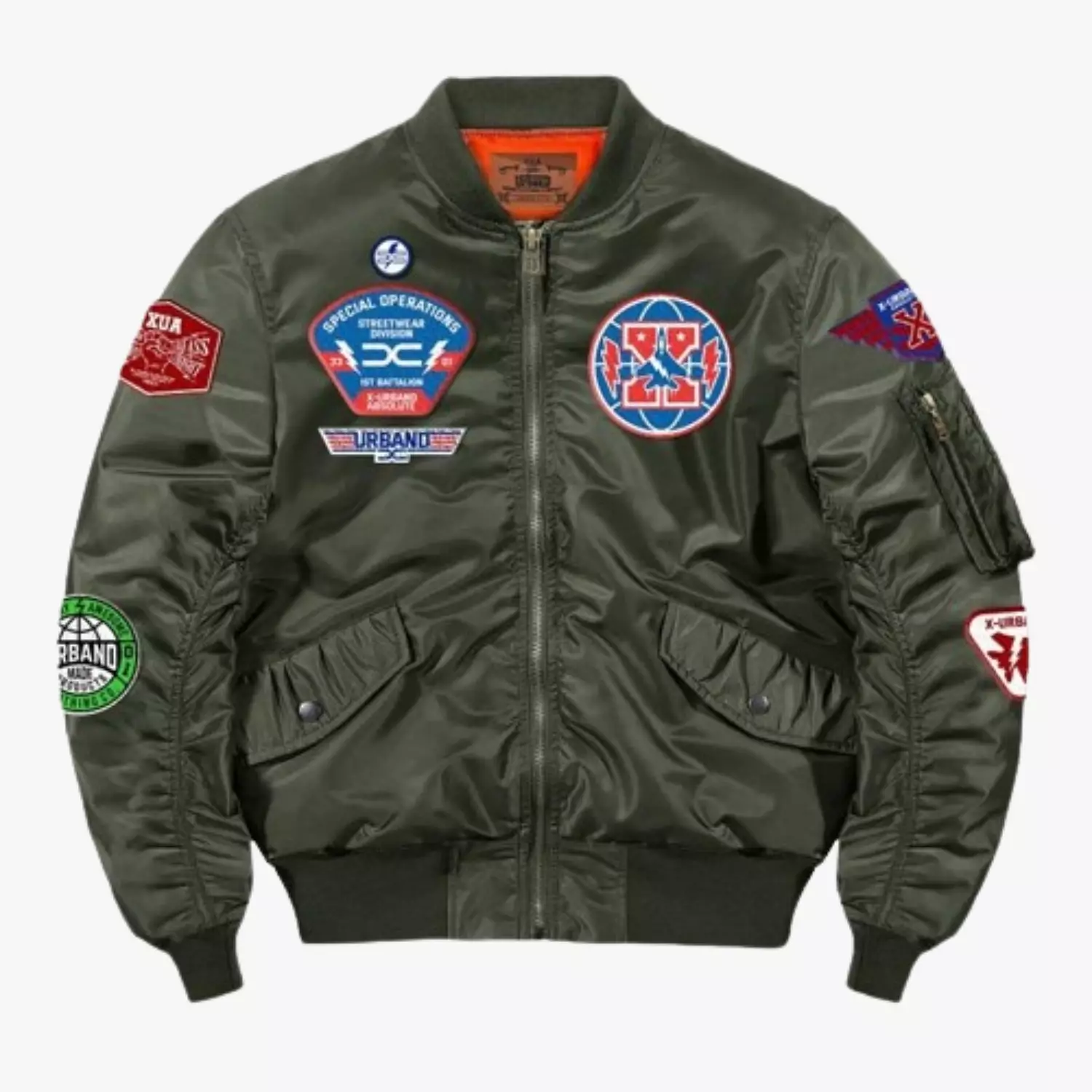 Jaket Bomber Full Bordir Waterproof A493