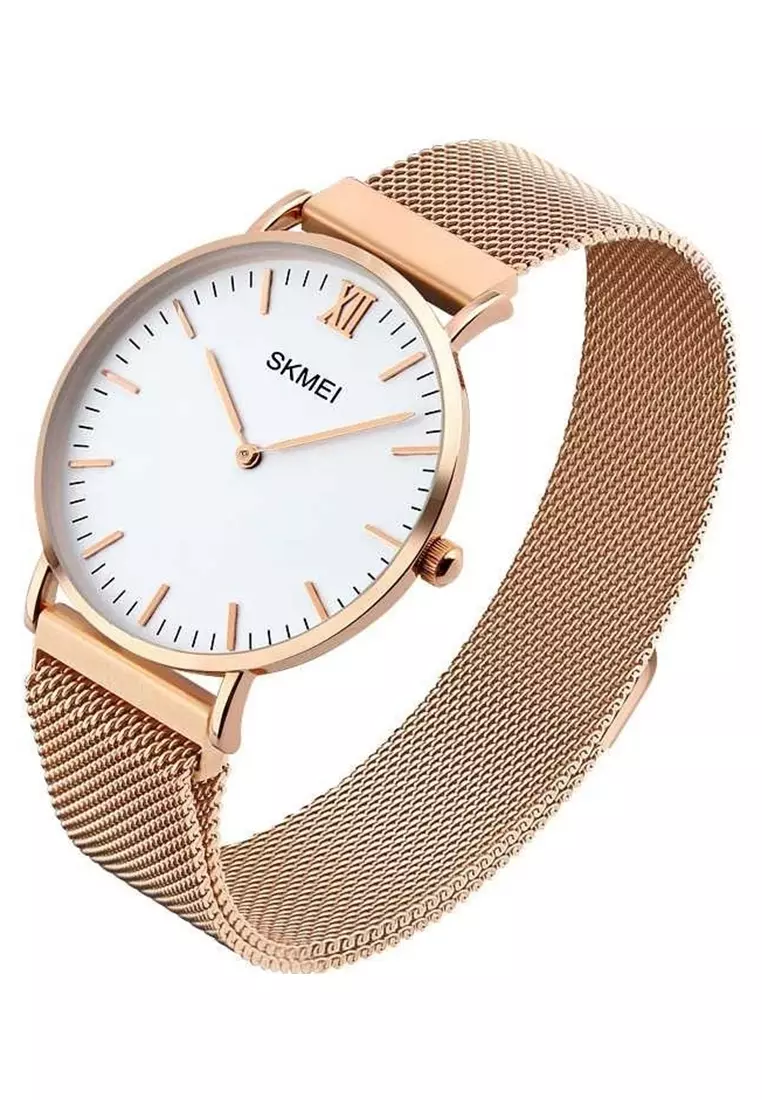 Jam Tangan Kasual Wanita Milanese Magnetic Waterproof Strap Tali Material Stainless Steel HJ66 ORIGINAL