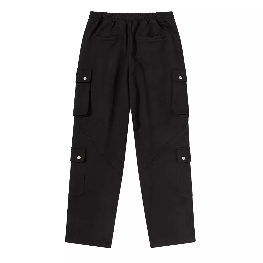 OVERSIZE CARGO JOGGER PANTS BLACK